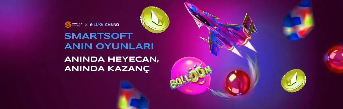 SmartSoft Anın Oyunları afişi: neon jet ve Balloon balonu